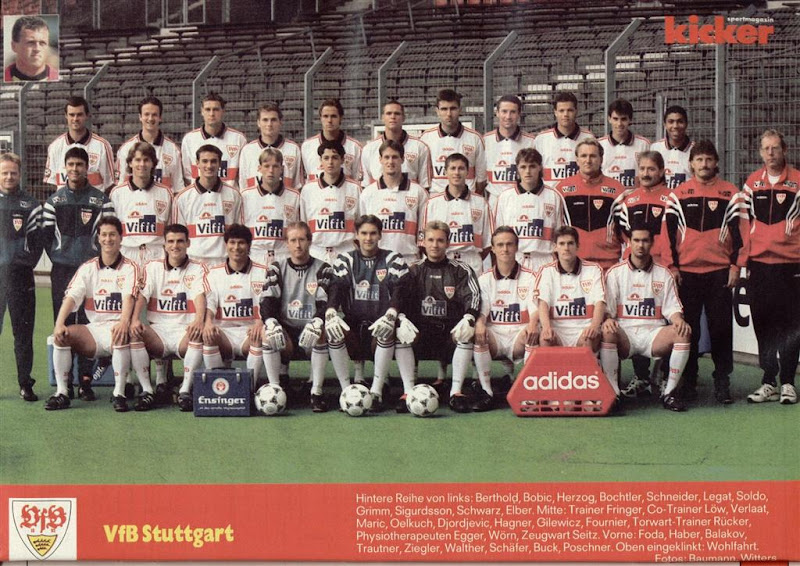 Equipos VfB Stuttgart 1995/96.